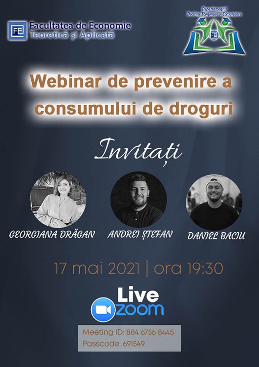 Webinar de prevenire a consumului de droguri